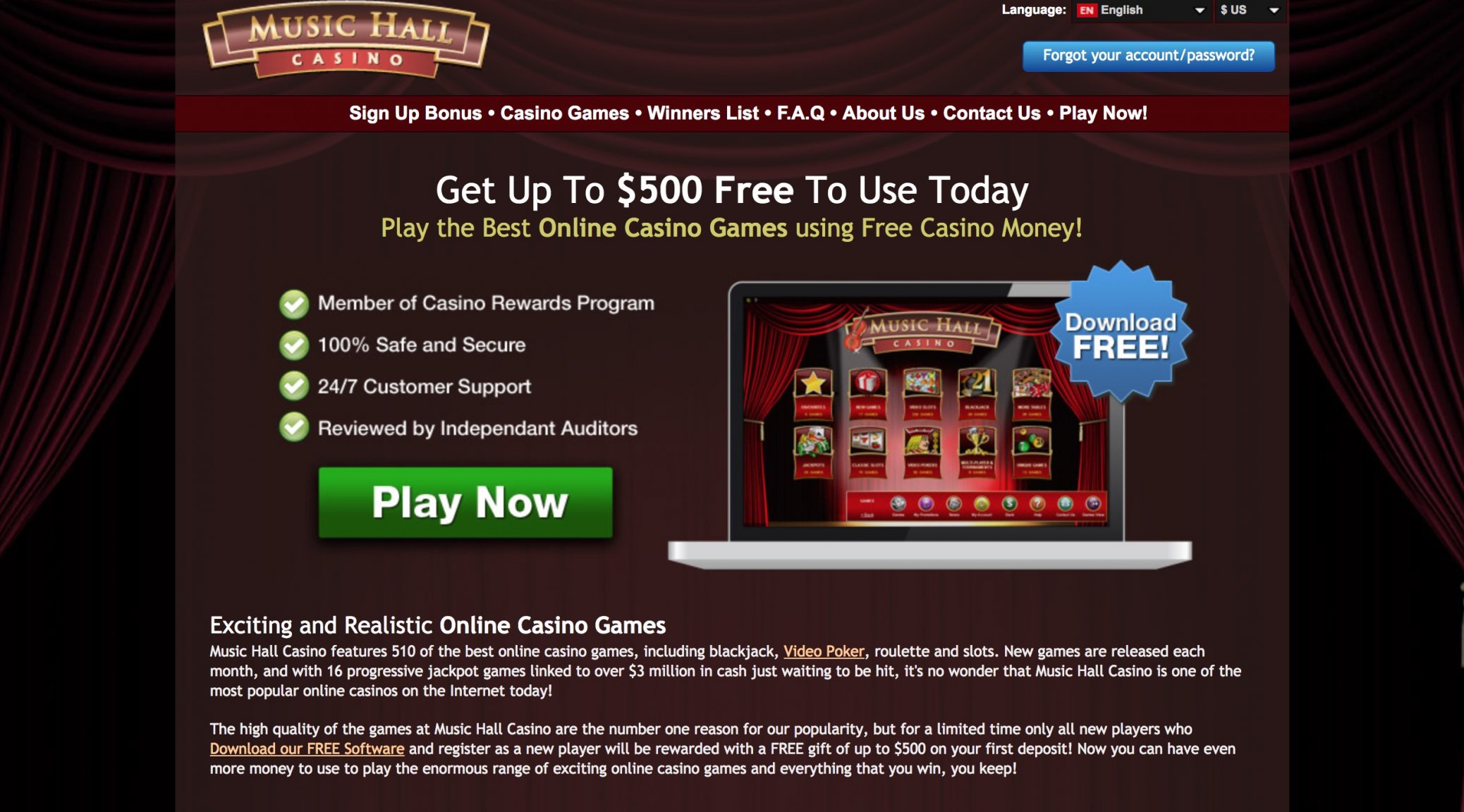 Casino online confiável